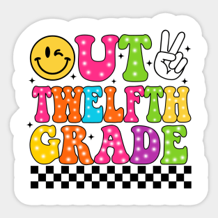 Peace Out School, Graduation Twelfth Grade, Last Day of School, End of School Sticker